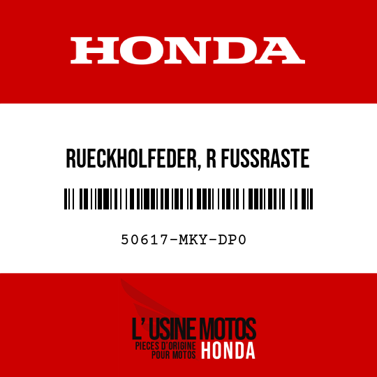 image de 50617-MKY-DP0 RUECKHOLFEDER, R FUSSRASTE