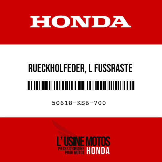 image de 50618-KS6-700 RUECKHOLFEDER, L FUSSRASTE