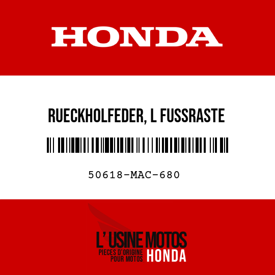image de 50618-MAC-680 RUECKHOLFEDER, L FUSSRASTE