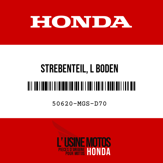 image de 50620-MGS-D70 STREBENTEIL, L BODEN