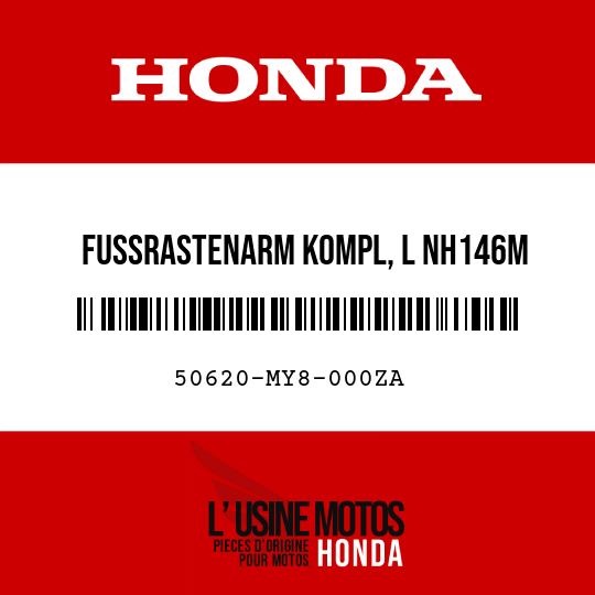 image de 50620-MY8-000ZA FUSSRASTENARM KOMPL, L NH146M 