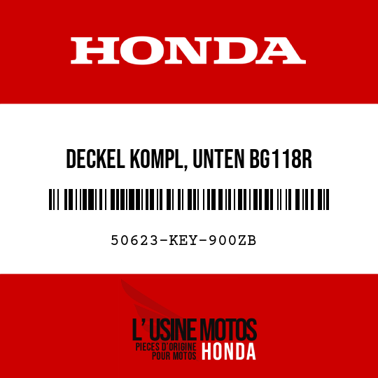 image de 50623-KEY-900ZB DECKEL KOMPL, UNTEN BG118R 