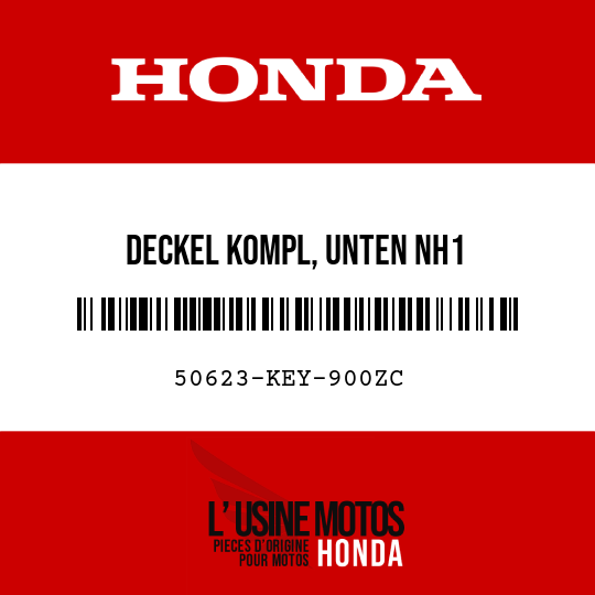 image de 50623-KEY-900ZC DECKEL KOMPL, UNTEN NH1 