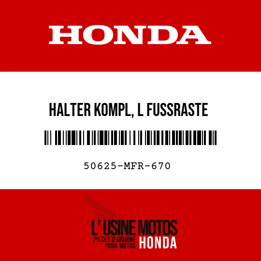 image de 50625-MFR-670 HALTER KOMPL, L FUSSRASTE