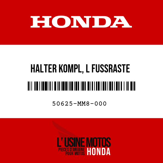 image de 50625-MM8-000 HALTER KOMPL, L FUSSRASTE