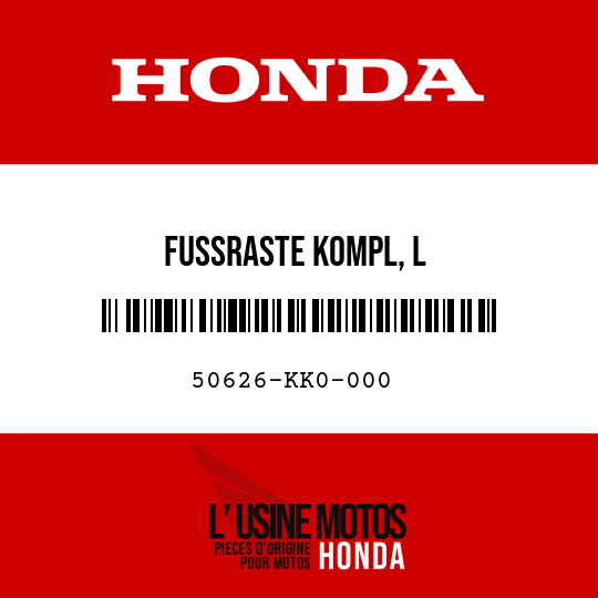 image de 50626-KK0-000 FUSSRASTE KOMPL, L