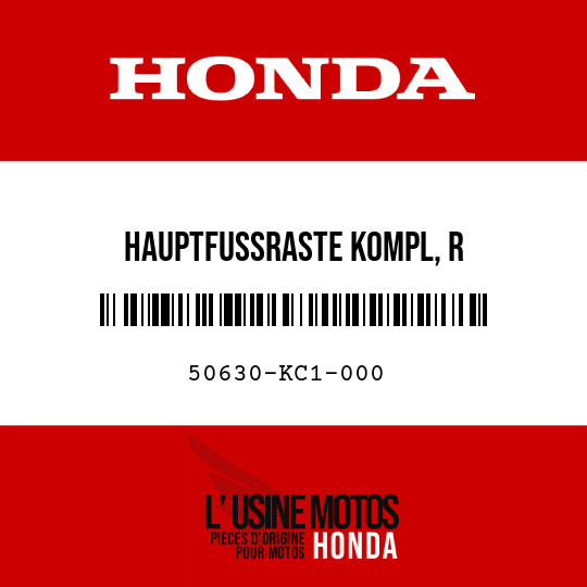 image de 50630-KC1-000 HAUPTFUSSRASTE KOMPL, R