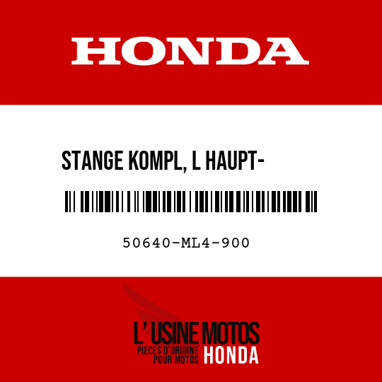 image de 50640-ML4-900 STANGE KOMPL, L HAUPT-      FUSSRASTE