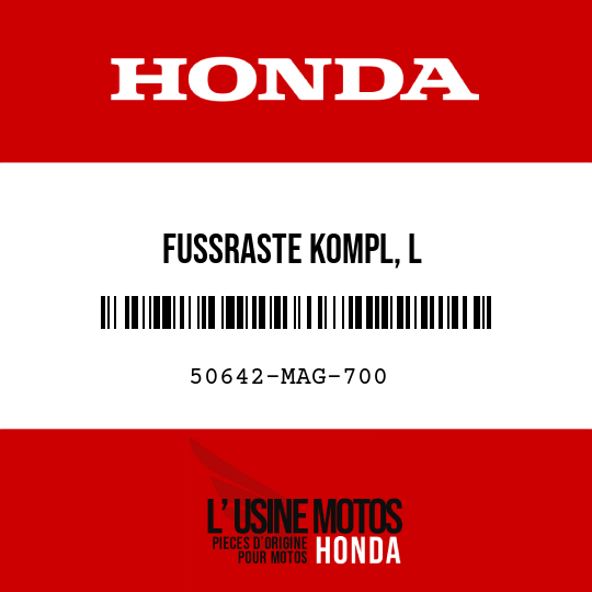 image de 50642-MAG-700 FUSSRASTE KOMPL, L