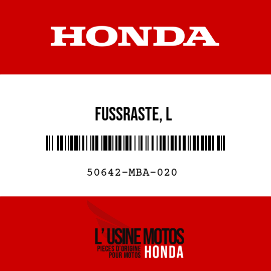 image de 50642-MBA-020 FUSSRASTE, L