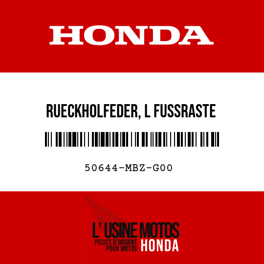 image de 50644-MBZ-G00 RUECKHOLFEDER, L FUSSRASTE