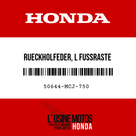 image de 50644-MCJ-750 RUECKHOLFEDER, L FUSSRASTE
