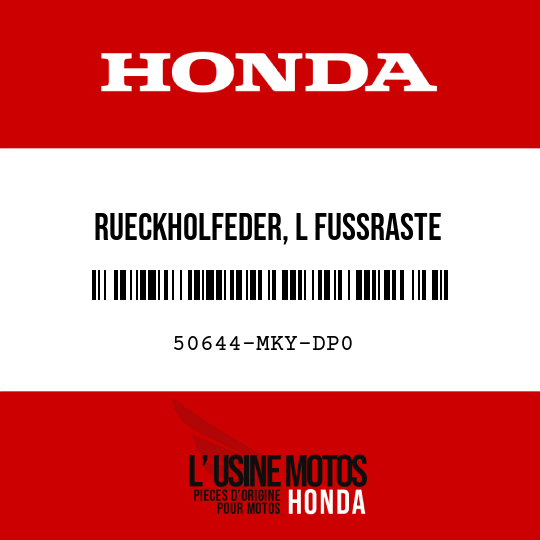 image de 50644-MKY-DP0 RUECKHOLFEDER, L FUSSRASTE