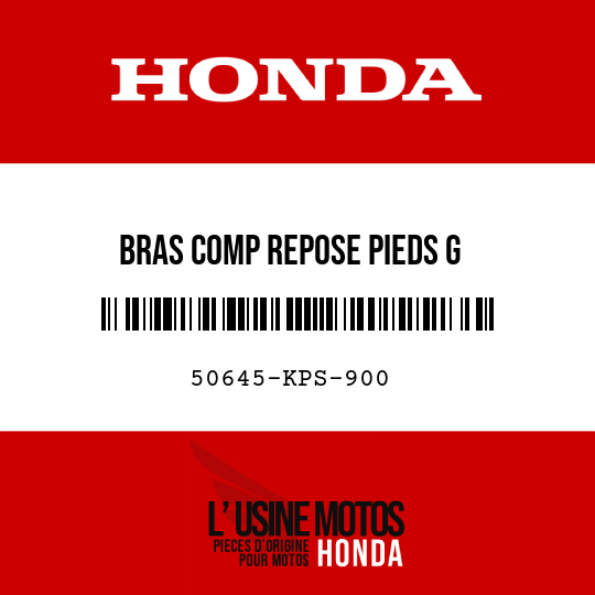 image de 50645-KPS-900 BRAS COMP REPOSE PIEDS G
