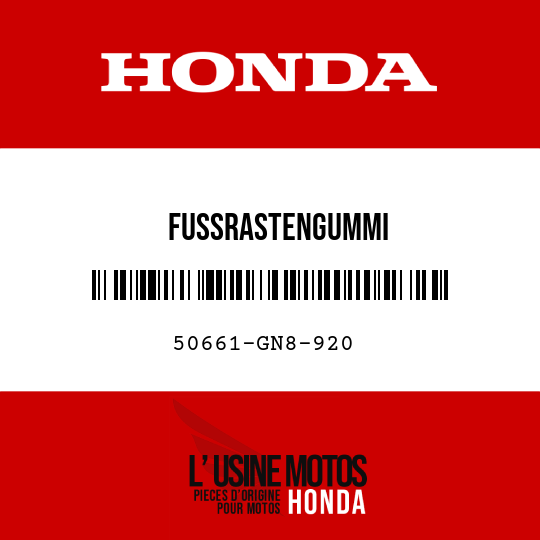 image de 50661-GN8-920 FUSSRASTENGUMMI