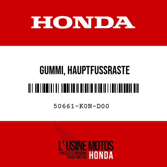 image de 50661-K0N-D00 GUMMI, HAUPTFUSSRASTE