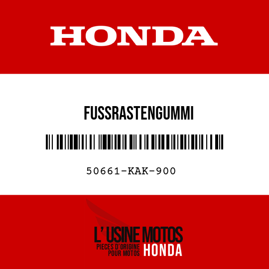 image de 50661-KAK-900 FUSSRASTENGUMMI