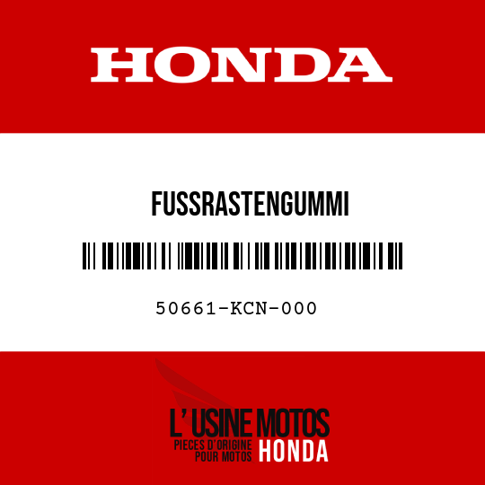 image de 50661-KCN-000 FUSSRASTENGUMMI