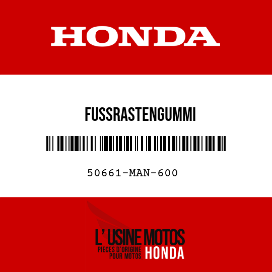 image de 50661-MAN-600 FUSSRASTENGUMMI