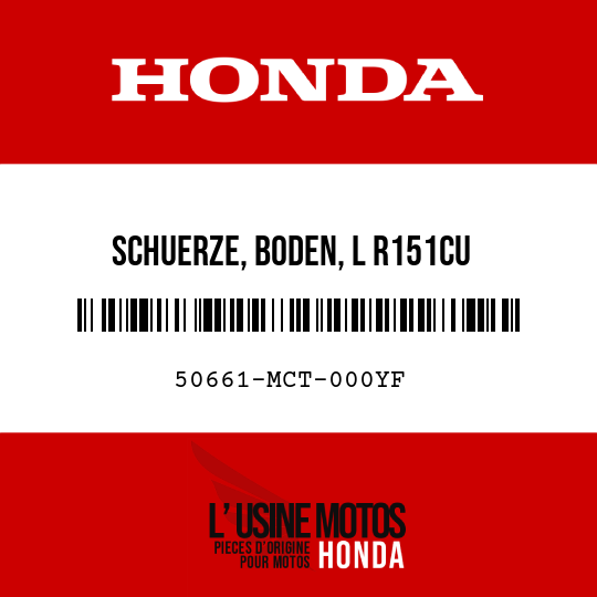 image de 50661-MCT-000YF SCHUERZE, BODEN, L R151CU