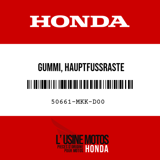 image de 50661-MKK-D00 GUMMI, HAUPTFUSSRASTE