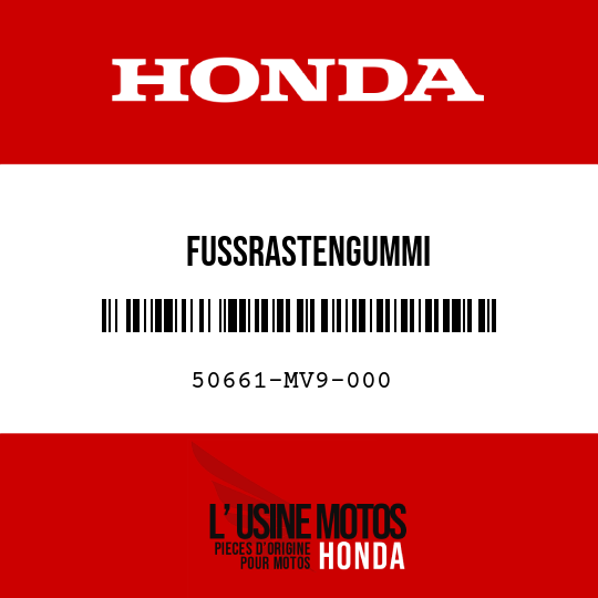 image de 50661-MV9-000 FUSSRASTENGUMMI