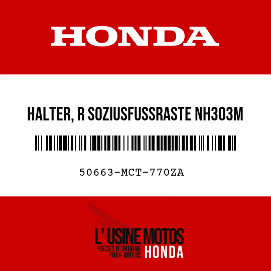 image de 50663-MCT-770ZA HALTER, R SOZIUSFUSSRASTE NH303M 