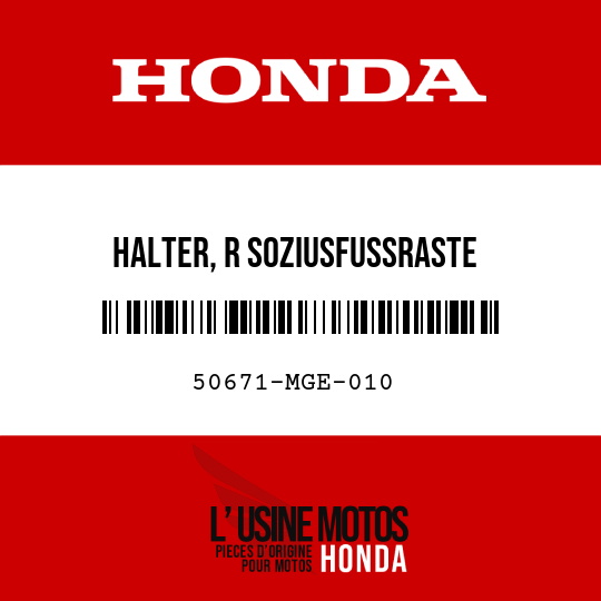 image de 50671-MGE-010 HALTER, R SOZIUSFUSSRASTE