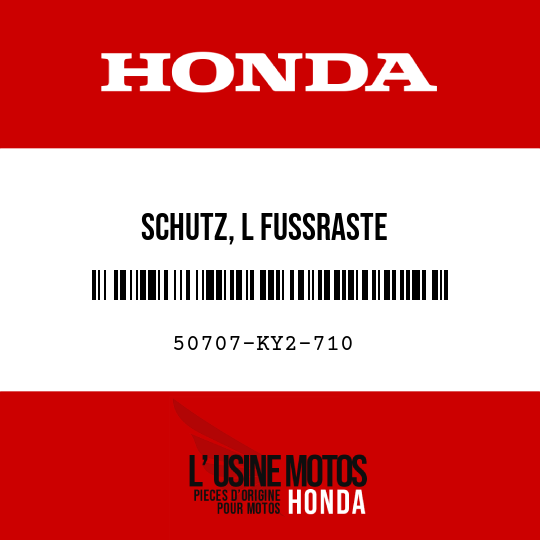 image de 50707-KY2-710 SCHUTZ, L FUSSRASTE