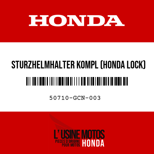 image de 50710-GCN-003 STURZHELMHALTER KOMPL (HONDA LOCK)