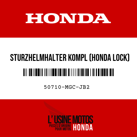image de 50710-MGC-JB2 STURZHELMHALTER KOMPL (HONDA LOCK)