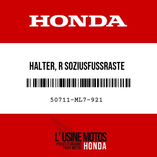 image de 50711-ML7-921 HALTER, R SOZIUSFUSSRASTE