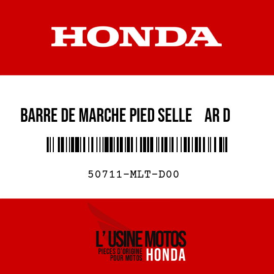 image de 50711-MLT-D00 BARRE DE MARCHE PIED SELLE    AR D