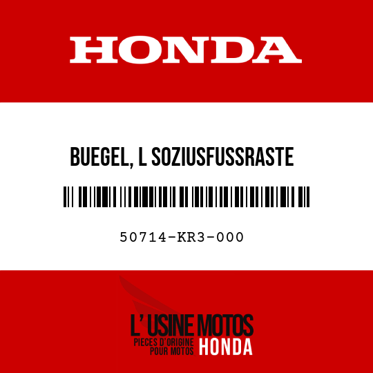 image de 50714-KR3-000 BUEGEL, L SOZIUSFUSSRASTE