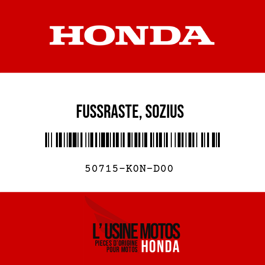 image de 50715-K0N-D00 FUSSRASTE, SOZIUS