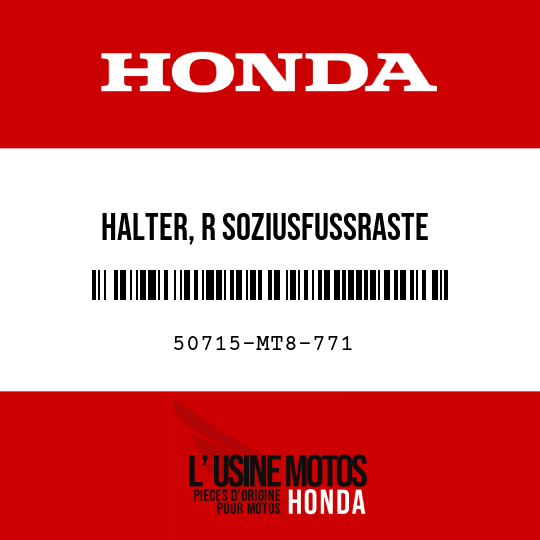 image de 50715-MT8-771 HALTER, R SOZIUSFUSSRASTE