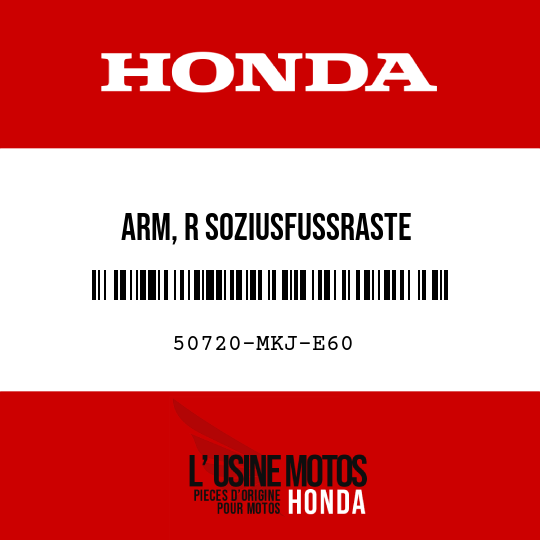 image de 50720-MKJ-E60 ARM, R SOZIUSFUSSRASTE