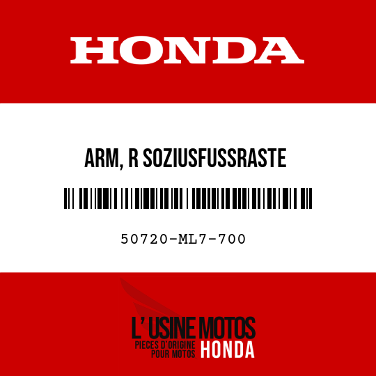 image de 50720-ML7-700 ARM, R SOZIUSFUSSRASTE