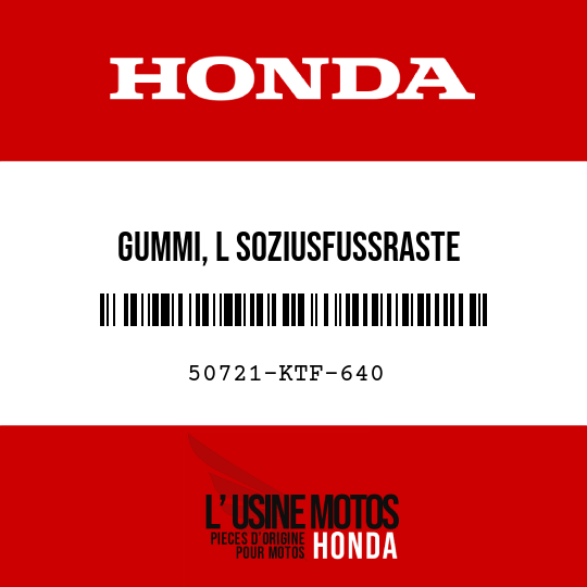 image de 50721-KTF-640 GUMMI, L SOZIUSFUSSRASTE