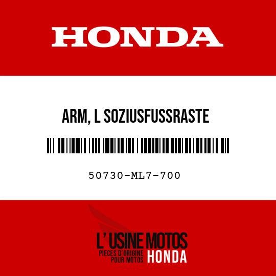 image de 50730-ML7-700 ARM, L SOZIUSFUSSRASTE