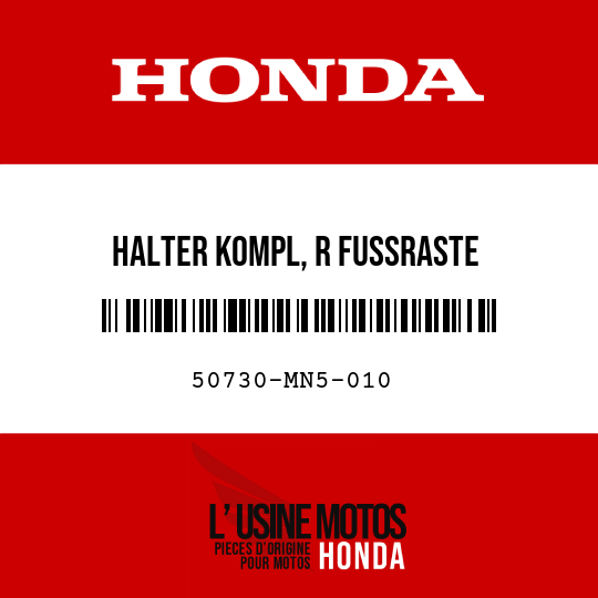 image de 50730-MN5-010 HALTER KOMPL, R FUSSRASTE