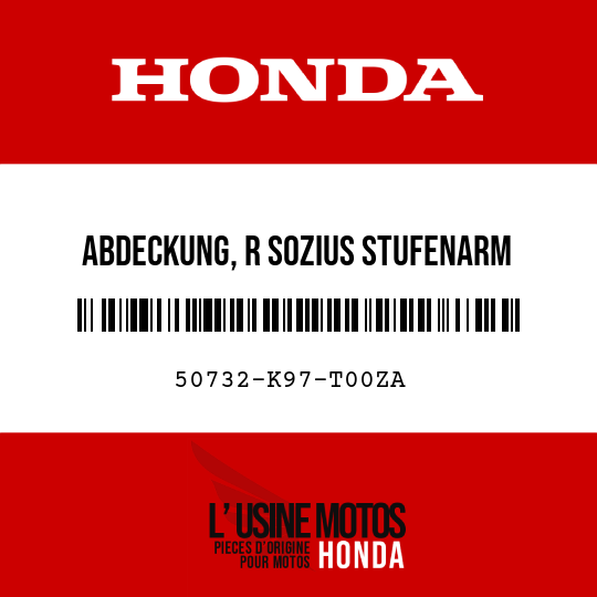 image de 50732-K97-T00ZA ABDECKUNG, R SOZIUS STUFENARM AUSSEN NH1