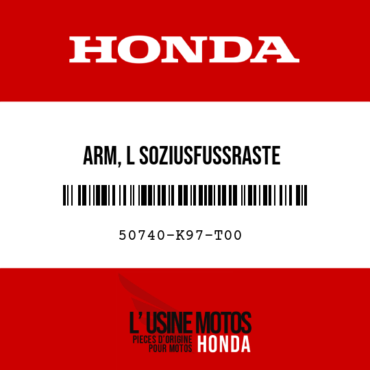 image de 50740-K97-T00 ARM, L SOZIUSFUSSRASTE