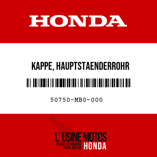 image de 50750-MB0-000 KAPPE, HAUPTSTAENDERROHR