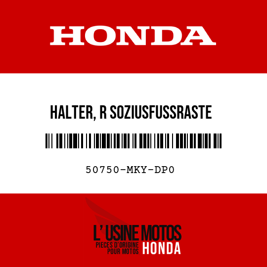 image de 50750-MKY-DP0 HALTER, R SOZIUSFUSSRASTE