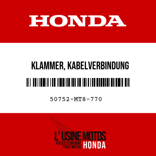 image de 50752-MT8-770 KLAMMER, KABELVERBINDUNG