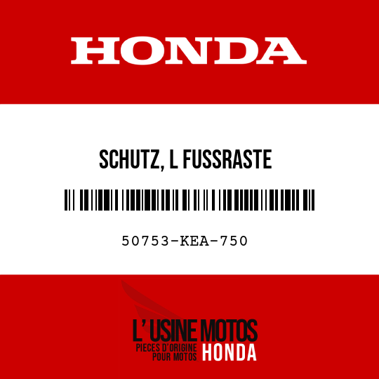 image de 50753-KEA-750 SCHUTZ, L FUSSRASTE