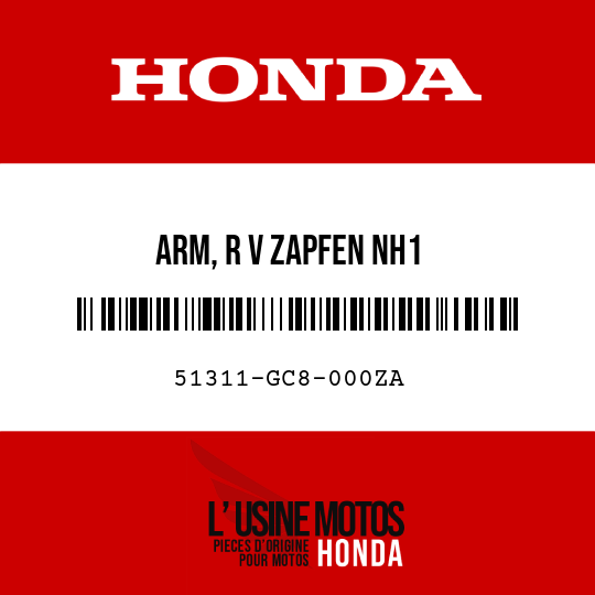 image de 51311-GC8-000ZA ARM, R V ZAPFEN NH1 