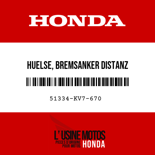 image de 51334-KV7-670 HUELSE, BREMSANKER DISTANZ