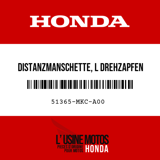 image de 51365-MKC-A00 DISTANZMANSCHETTE, L DREHZAPFEN